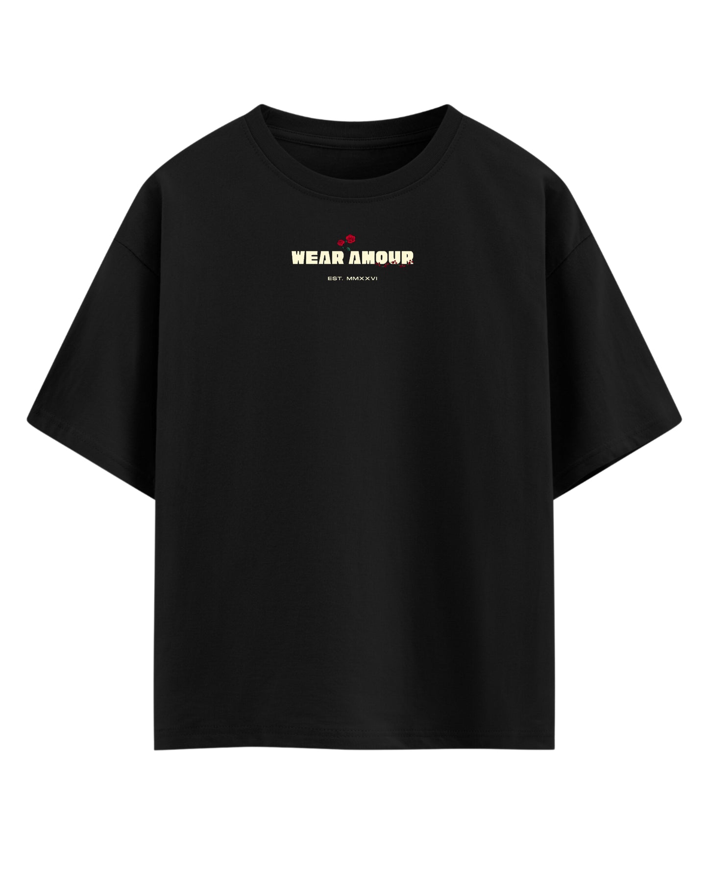 Black Oversized T-shirt Front Design