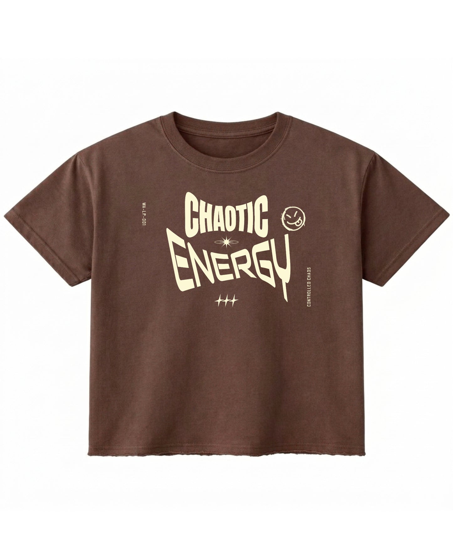 Brown Boxy Fit T-shirt Front Design