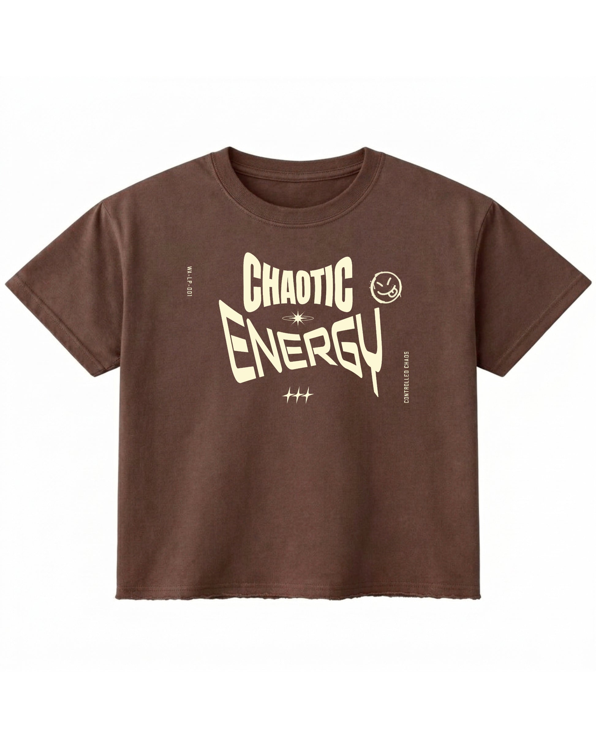 Brown Boxy Fit T-shirt Front Design