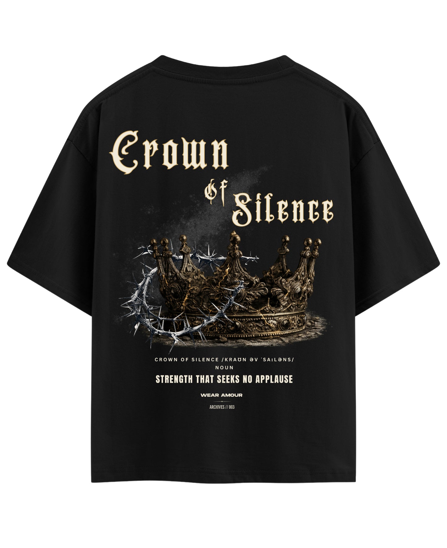 Black Oversized T-shirt Back Design