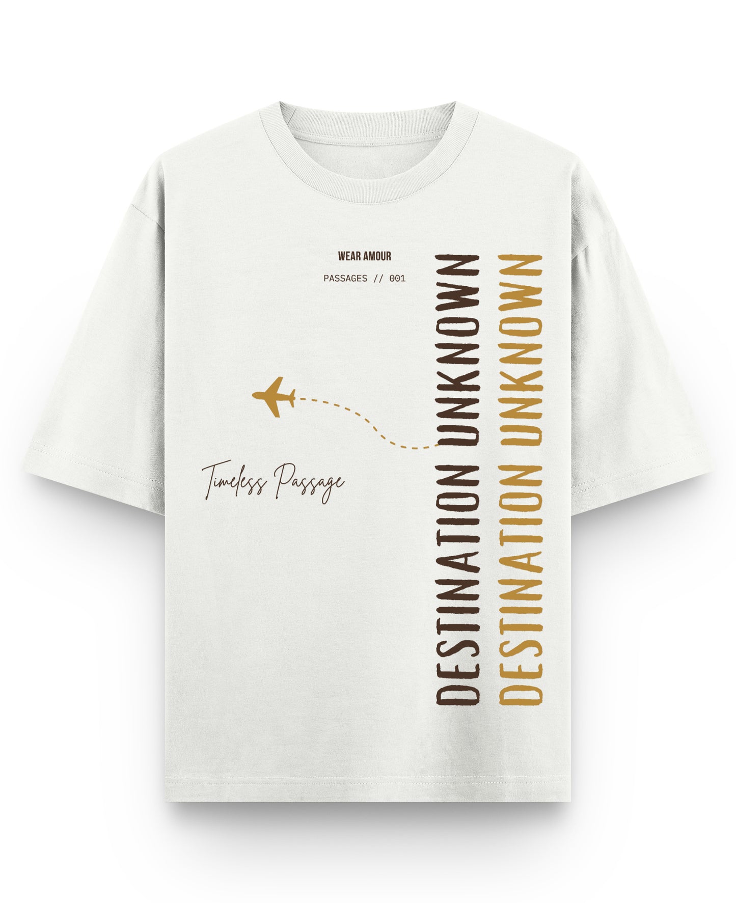 Off White Oversized T-shirt Front Design