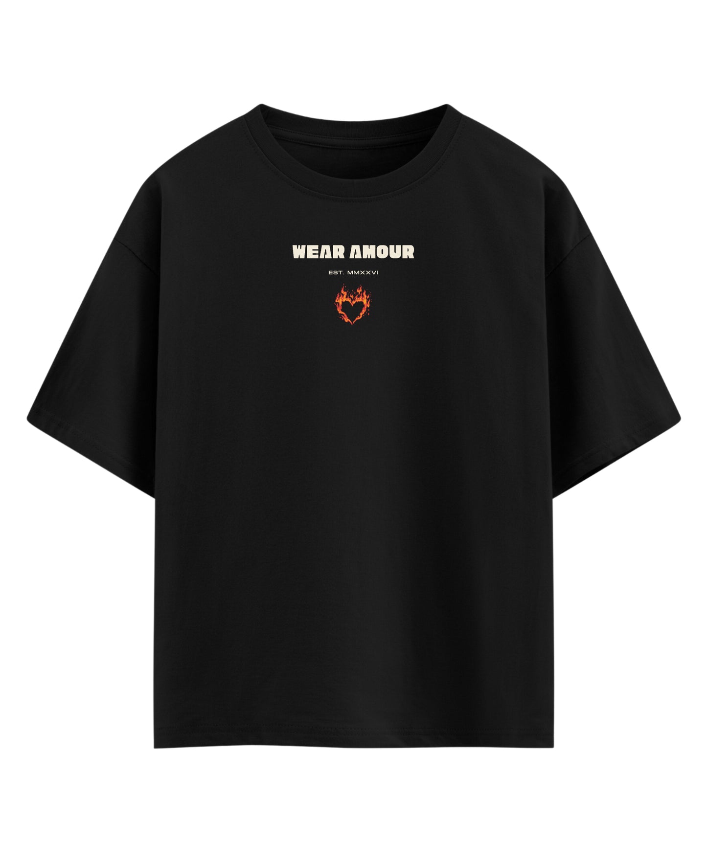 Black Oversized T-shirt Front Design