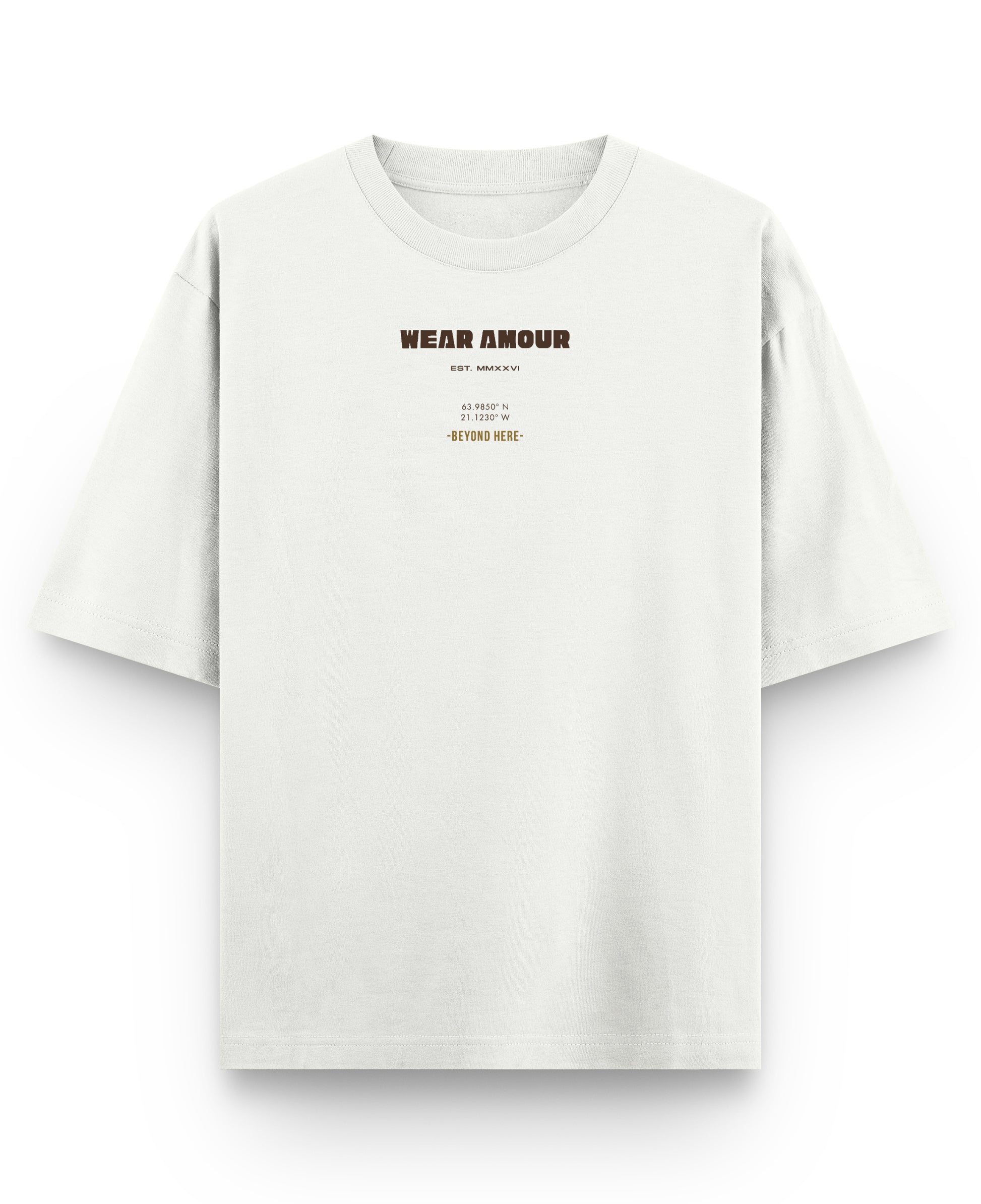 Off White Oversized T-shirt Front Design