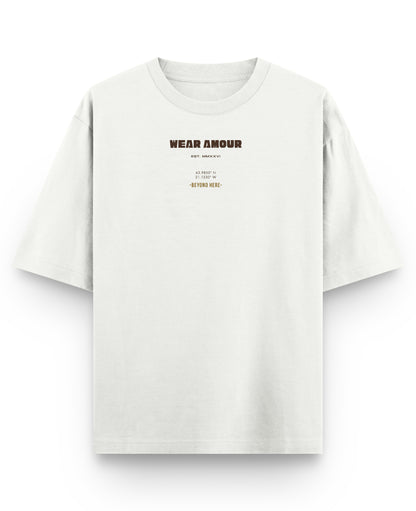 Off White Oversized T-shirt Front Design