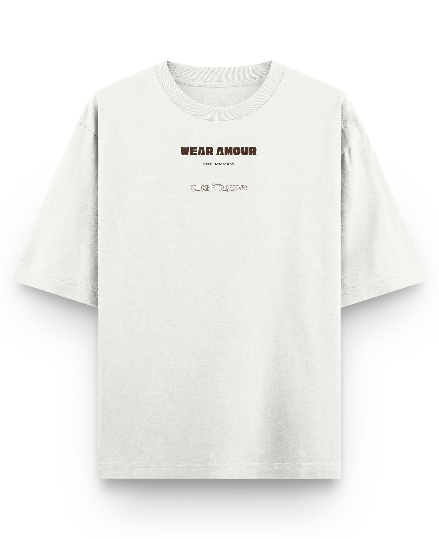 Off White Oversized T-shirt Front Design