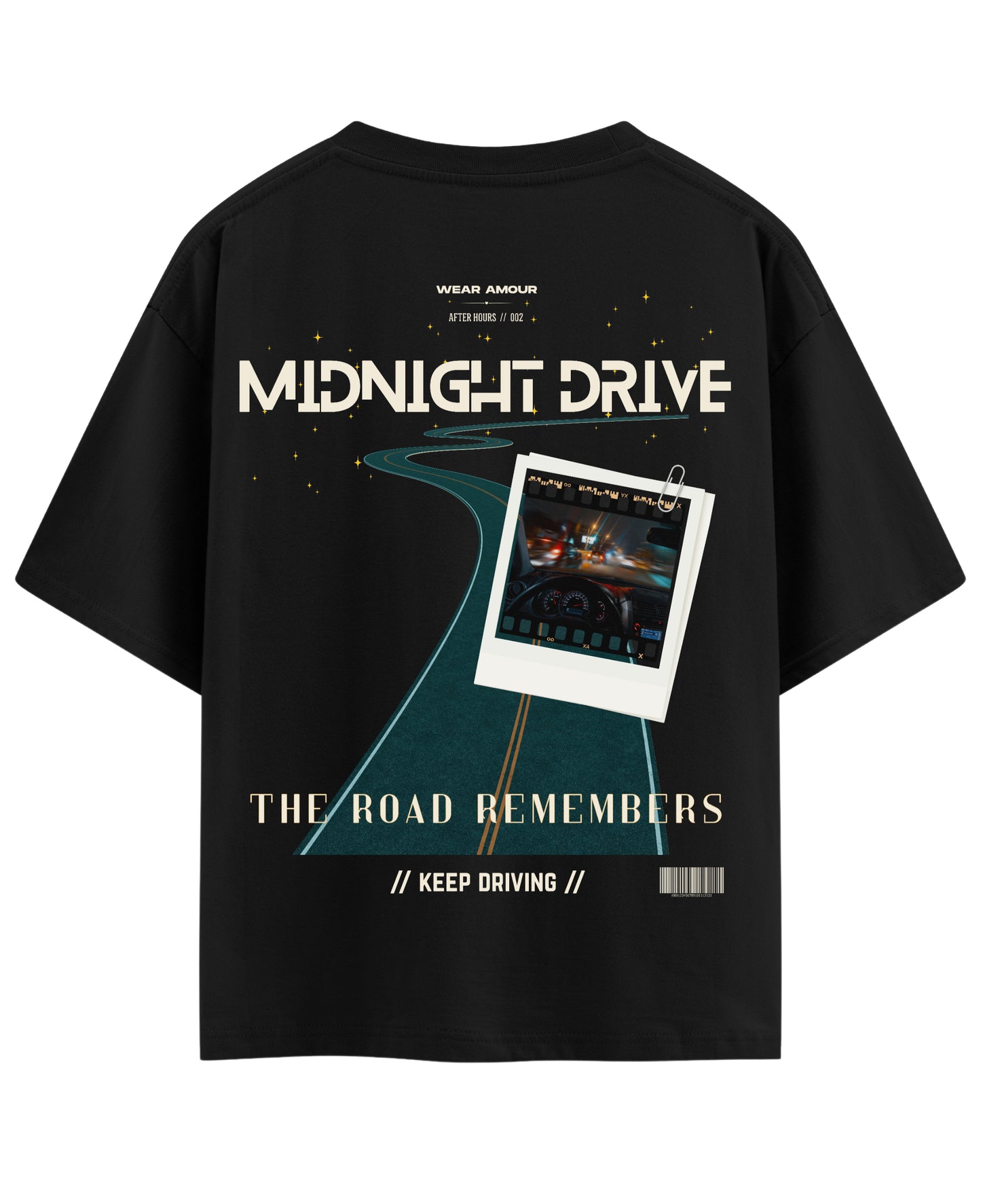 Black Oversized T-shirt Back Design