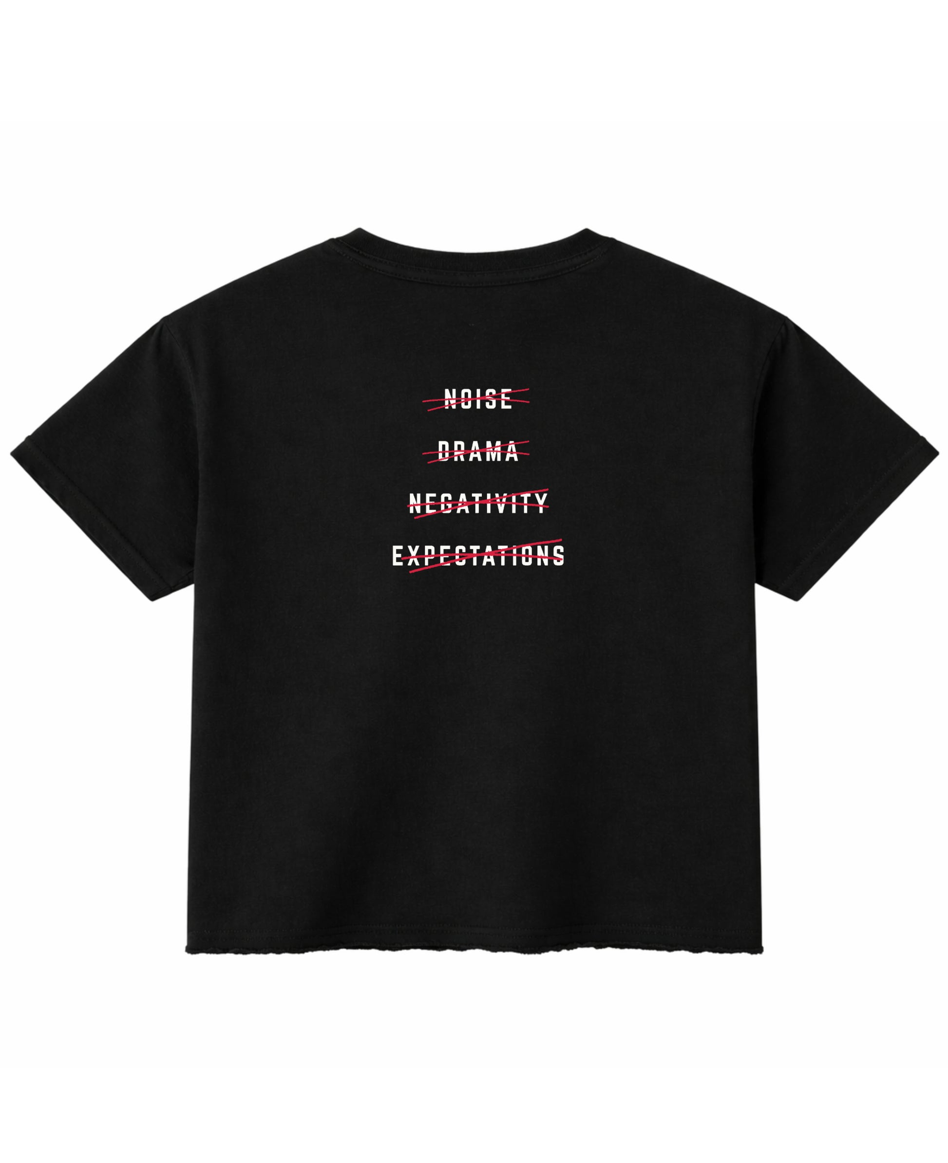 Black Boxy Fit T-shirt Back Design