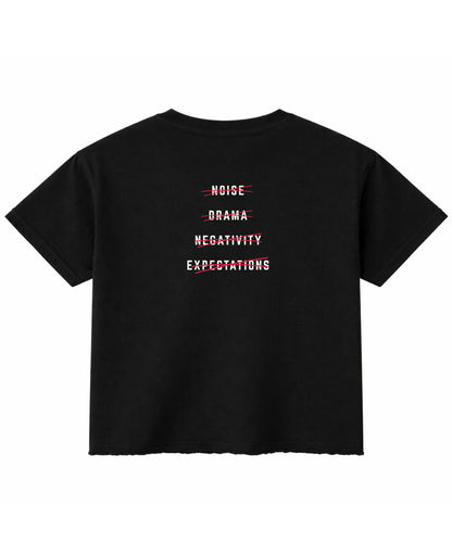 Black Boxy Fit T-shirt Back Design
