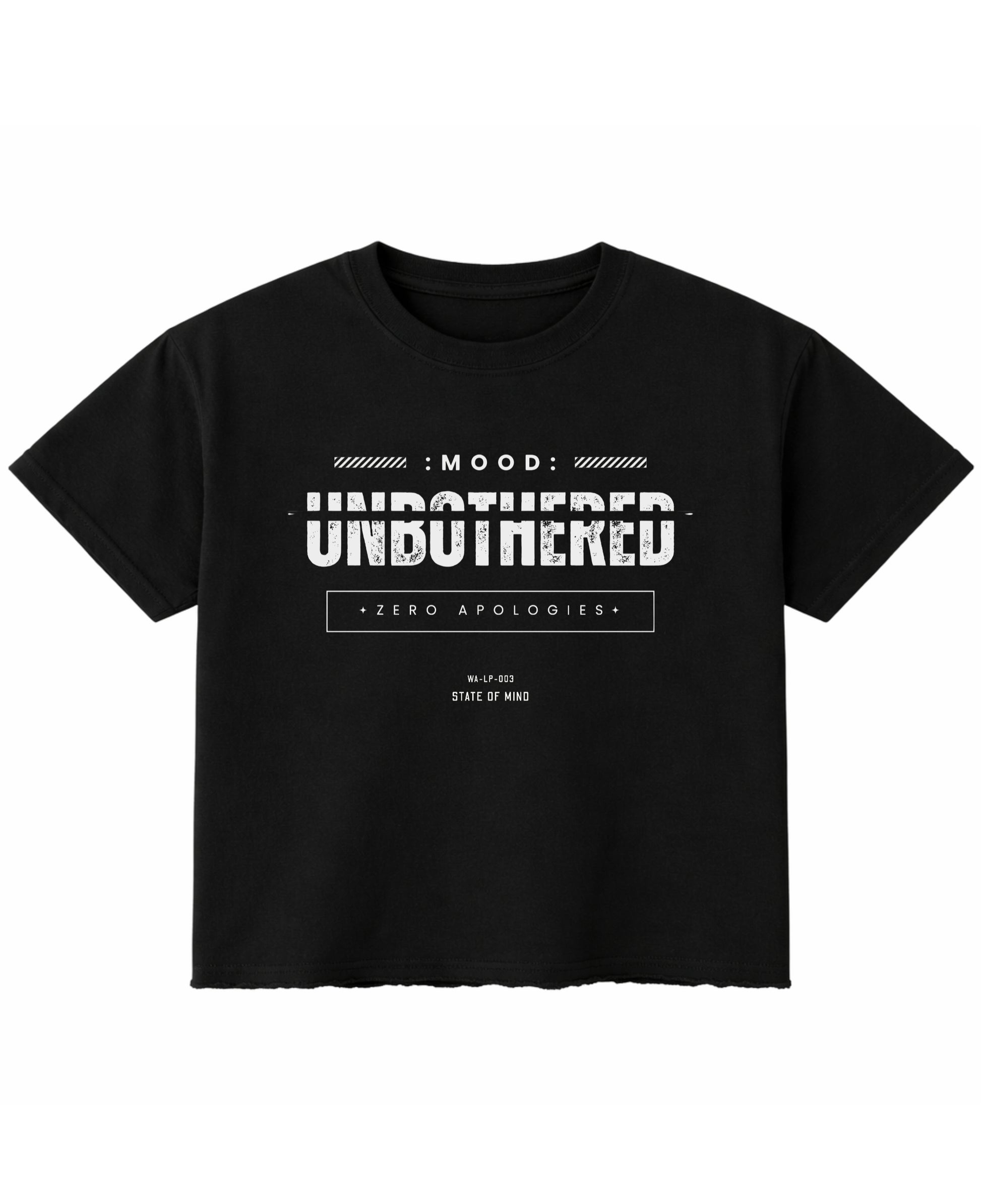 Black Boxy Fit T-shirt Front Design