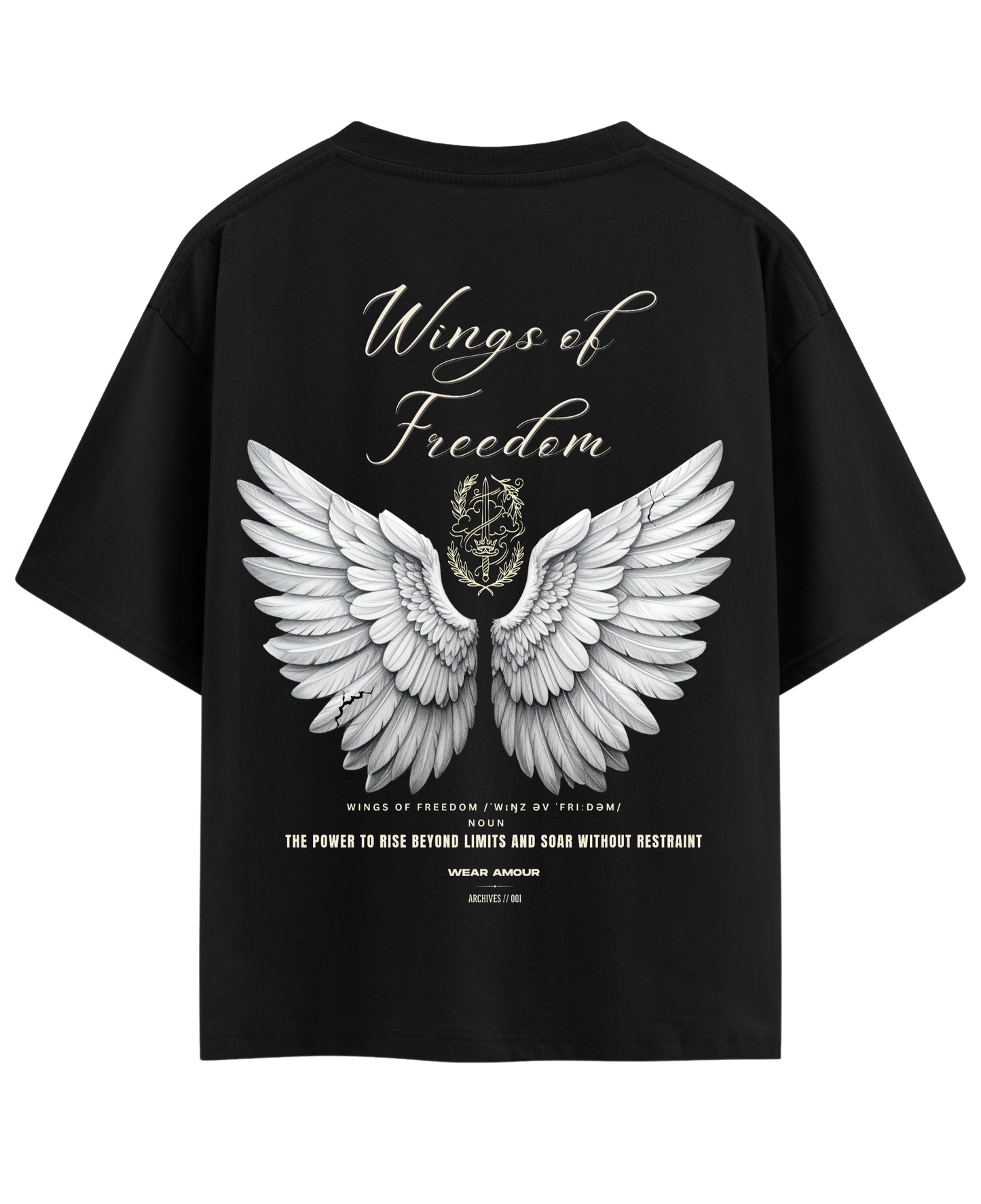 Black Oversized T-shirt Back Design