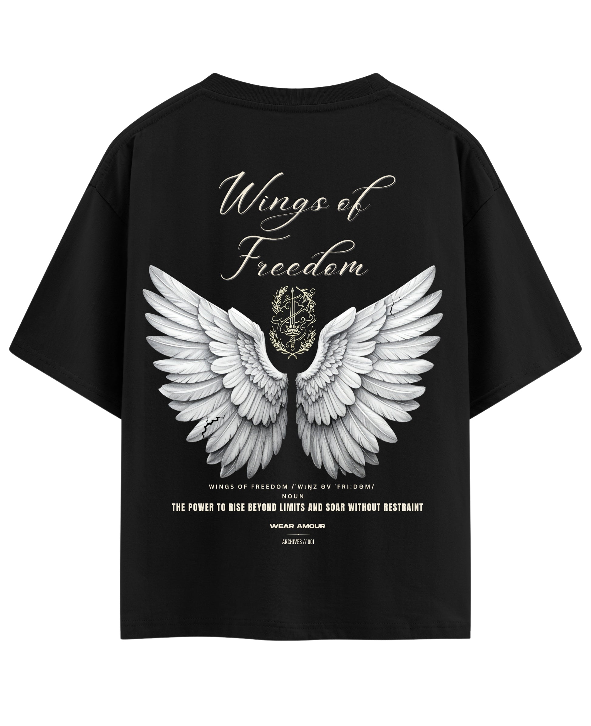 Black Oversized T-shirt Back Design