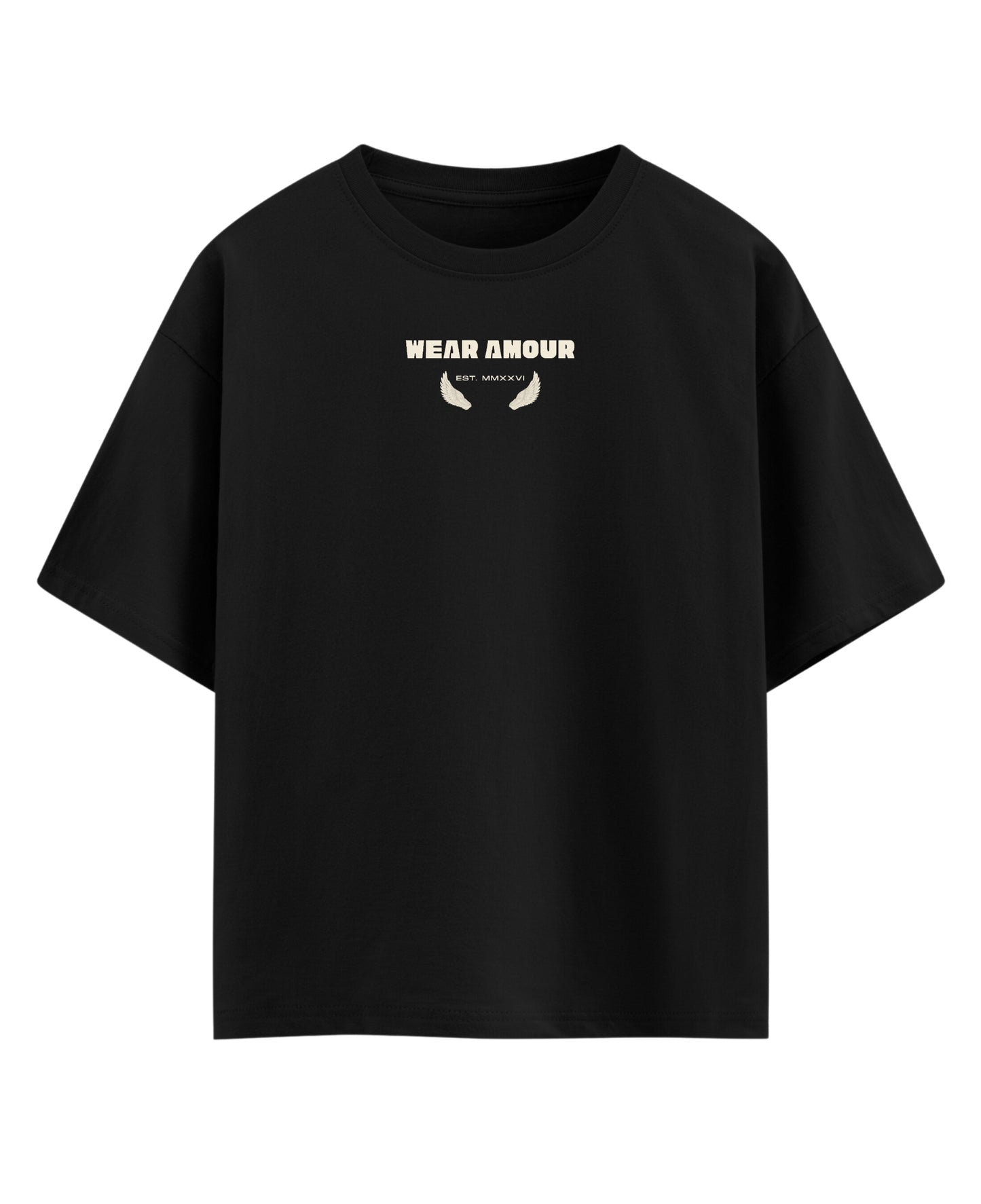 Black Oversized T-shirt Front Design