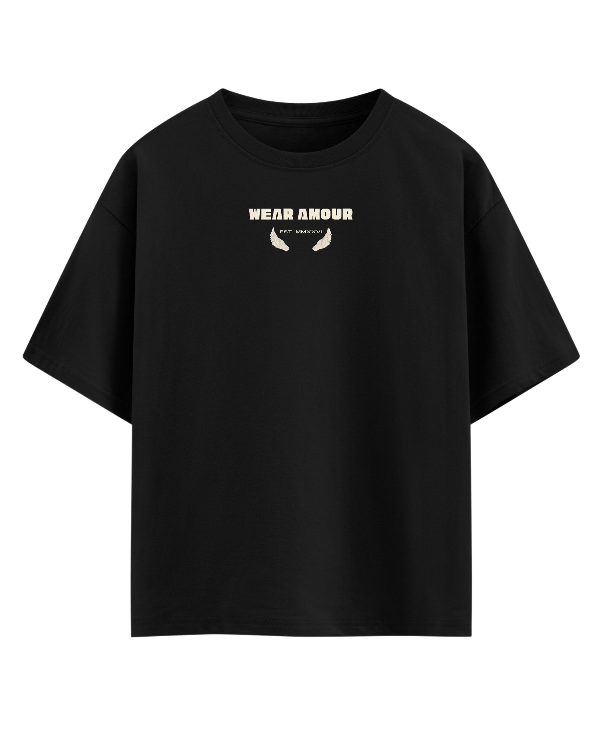 Black Oversized T-shirt Front Design